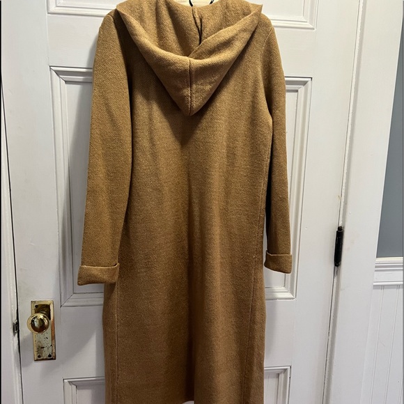 Camel hooded sweater coat - Picture 2 of 3